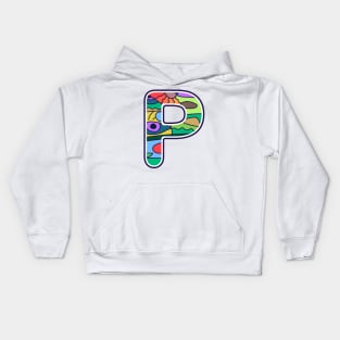 Alphabet P Kids Hoodie